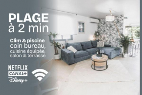 T3- un Oasis rénové et climatisé au centre de LGM
